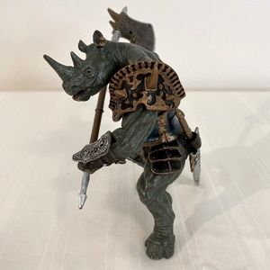 Papo Rhino Man Mutant Figure 2007 Retired Part of Fantasy World Series